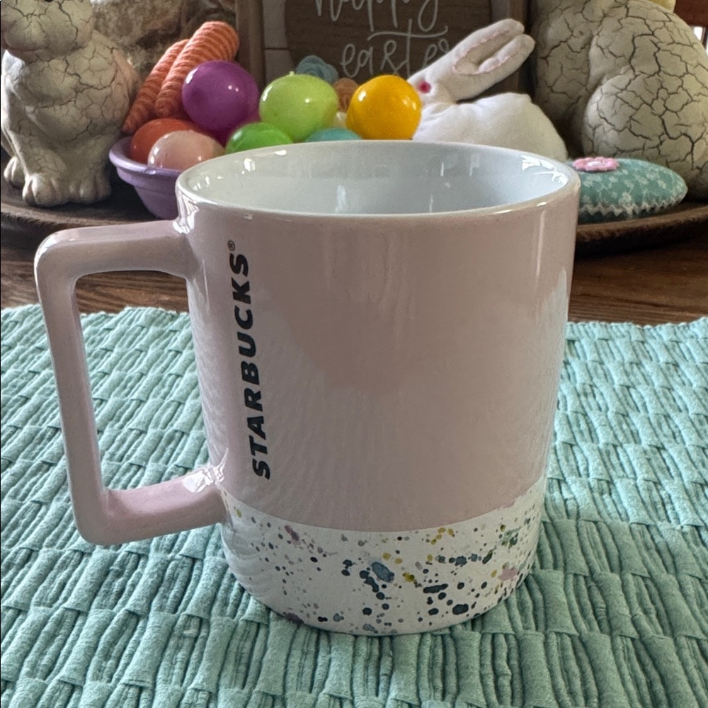 Starbucks Pink Paint Splatter 2017 Coffee cup